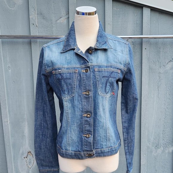 Tommy Hilfiger Denim Jean Jacket Ladies Small - Picture 1 of 10